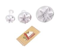 LILY COOK, KP0073, Roue à Surprise du Pâtissier de Noël, Accessoire de Décoration Festif, Idéal pour Pâtisserie, Facile à Nettoyer, Cadeau Original, Rouge Marron, 277 cm
