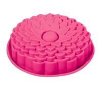 Lily cook - KP0082 Moule Silicone Dahlia - Ø 22,5 cm - Design Élégant pour Gâteaux et Desserts - Facile À Démouler - Résistant À La Chaleur - Couleur Rose
