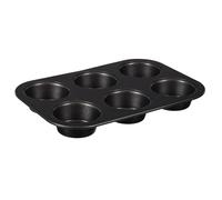 Lily cook Moule à 6 Muffins en Acier Carbone Antiadhésif Multicolore