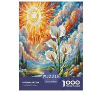 Lily de la Paix 1000 Pièces Puzzle pour Adultes Jeu Stimulant Divertissement Apaisant Cultiver l'esprit D'équipe pour Adultes Et Enfants De 14 Ans Et Plus 70x50cm/1000pcs