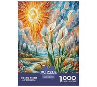 Lily de la Paix 1000 Pièces Puzzle pour Adultes Jeux De Défi Familial Divertissement Apaisant Entraîner La Mémoire du Cerveau pour Adultes Et Enfants De 14 Ans Et Plus 70x50cm/1000pcs