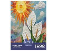 Lily de la Paix 1000 Pièces Puzzle pour Adultes Jeux Éducatifs Divertissement Apaisant Entraîner La Mémoire du Cerveau pour Adultes Et Enfants De 14 Ans Et Plus 70x50cm/1000pcs