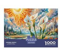 Lily de la Paix Puzzle Amusant Divertissement Créatif Pièces Parfaitement Assorties 1000 Pièces Fleur Casse-tête Qualité Premium pour Adultes 70x50cm/1000pcs