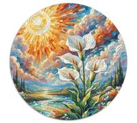 Lily de la Paix Puzzles 1000 Pieces Cadeau Unique Jeu Éduchatif Défi Jouet À De Qualité Supérieure Peinture Art pour Adultes Enfants 1000pcs (67.5x67.5cm)