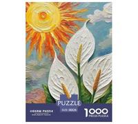 Lily de la Paix Puzzles De 1000 Pièces pour Adultes Fleur Classiques Jeu Éduchatif Défi Jouet, Art Adultes Enfants 38x26cm/1000pcs