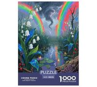 Lily de la vallée 1000 Pièces Puzzle pour Adultes Jeux Éducatifs Divertissement Apaisant Entraîner La Mémoire du Cerveau pour Adultes Et Enfants De 14 Ans Et Plus 38x26cm/1000pcs