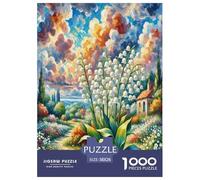 Lily de la vallée Puzzle 1000 Pièces Educa Jouet en Bois Cadeau Unique Décoration Intérieure Jeu Éduchatif Challenge Toy pour Adultes Et Enfants À Partir De 12 Ans 38x26cm/1000pcs