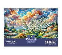 Lily de la vallée Puzzle 1000 Pièces Educa Jouet en Bois Cadeau Unique Décoration Intérieure Jeu Éduchatif Challenge Toy Adultes & Enfants des 14 Ans 70x50cm/1000pcs