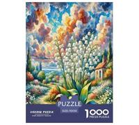 Lily de la vallée Puzzle 1000 Pièces Educa Jouet en Bois Jeu D'Intelligence Décoration Intérieure Jeu Éduchatif Challenge Toy Adultes & Enfants des 14 Ans 70x50cm/1000pcs