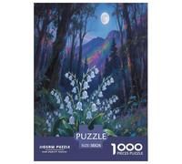Lily de la vallée Puzzles 1000 Pièces Cadeau Unique Jeu Éduchatif Défi Jouet À De Qualité Supérieure Peinture Art pour Adultes Et Enfants À Partir De 14 Ans 38x26cm/1000pcs