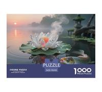 Lily d'eauPuzzle 1000 Pièces Fleur Style Pin-up Coloré, Puzzle Qualité Supérieure, Illustration Originale, Détente 70x50cm/1000pcs