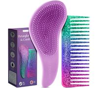 Lily England Brosse à Cheveux Démêlante, Superbe Qualité Salon Coiffure - La Meilleure Brosse pour les Cheveux Fins, Épais, Bouclés, Secs ou Humides et les Enfants (Violet)