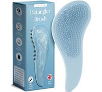 Lily England Brosse à Cheveux Démêlante, Superbe Qualité Salon Coiffure - La Meilleure Brosse pour les Cheveux Fins, Épais, Bouclés, Secs ou Humides et les Enfants (Bleue, Paquet de 1)