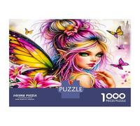Lily Fée 1000 Pièces Puzzle Charme Vibrant des lutins Puzzle Premium Carton Solide - DIY Familial Amusant, Belle Déco, Cadeau D’Anniversaire Parfait pour Les Enfants 70x50cm/1000pcs