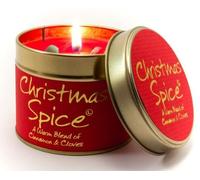 Lily Flame Bougie parfumée dans une boîte de présentation - Épices de Noël