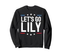 Lily Nom personnalisé Fille Mignon Anniversaire Femmes Stars USA Sweatshirt