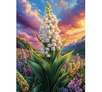 Lily of The Valley Fleur dans une prairie en fleurs 1000 Pieces Casse-tête Expert Confirmé En Carton Anti-Déchirure Faune sauvage et animaux de compagnie Très Difficile Motif Complexe Décoration Mural