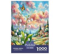 Lily of The Valley Puzzle 1000 Pièces Educa Jouet en Bois Cadeau Unique Décoration Intérieure Jeu Éducatif Challenge Toy Adultes Et Enfants À Partir De 14 Ans 38x26cm/1000pcs