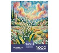 Lily of The Valley Puzzle 1000 Pièces Educa Jouet en Bois Divertissement Créatif De l'art De La Décoration Jeu Éducatif Challenge Toy Adultes Et Enfants À Partir De 14 Ans 70x50cm/1000pcs