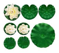Lily Pads on Ponds, Realistic Artificial Floating Pad, Nature-Inspired Layouts, Decorative Water Accents for Pools, Rain Gardens, Waterfalls, Backyard, Meditation Spaces, Party, Wedding, 7 Inches