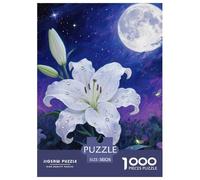 Lily Puzzle Amusant Jeu De Puzzle Activités Familiales Stimulantes 1000 Stukjes Fleur Casse-tête Qualité Premium pour Adultes 38x26cm/1000pcs
