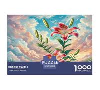 Lily Puzzles 1000 Pièces Cadeau Unique Plante Fiori Bellissimo Jeu Éducatif Défi Jouet À De Qualité Supérieure Peinture Art pour Adultes Et Enfants À Partir De 12 Ans 38x26cm/1000pcs
