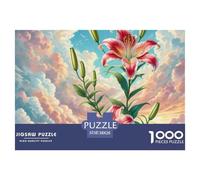 Lily Puzzles Divertissement Créatif Activités Familiales Stimulantes 1000 Stukjes Fleur Casse-tête Qualité Premium pour Adultes 38x26cm/1000pcs