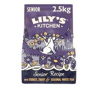 Lily’s Kitchen Fabriqué à partir d’ingrédients naturels Aliments secs pour chiens seniors Dinde et truite Nutrition complète Sac de 2.5kg