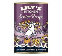 Lily’s Kitchen Fabriqué à partir d’ingrédients naturels Boîte d’Aliments humides pour Chiens âgés À la Dinde et aux Cranberry 6 x 400g
