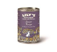 Lily’s Kitchen Fabriqué à partir d’ingrédients naturels Boîte d’aliments humides pour chiens Recette à la dinde pour chiens seniors 6 x 400g