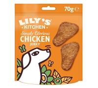 Lily’s Kitchen Fabriqué à partir d’ingrédients naturels Paquet de friandises pour Chiens Adultes Délicieux Jerky de Poulet séché Recettes sans céréales 8 x 70g