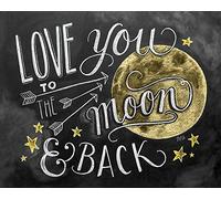 Lily & Val (Moon 40 x 50 cm Toile Imprimée