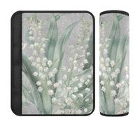 Lily Valley Bellflower Lot de 2 housses de protection pour sièges de voiture Gris