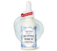 LilyAna Naturals Sérum au rétinol - Fabriqué aux États-Unis - Sérum anti-âge avec acide hyaluronique et vitamine E - Réduit les taches de vieillesse et les dommages du soleil - Favorise le collagène