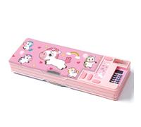 LilyBeauty Étui Pop Up Multifonctionnel pour Filles et Garçons, mignonne Boîte à Stylos avec Dessin Animé Organisateur Papeterie, Taille-Crayons, Planificateur, Fournitures Scolaires pour Enfants PC50