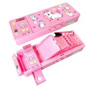 LilyBeauty Pochette Pop Up Multifonctionnelle pour Filles et Garçons, Mignonne Boîte à Stylos avec Motif Dessin Animé Organisateur Papeterie, Taille-Crayon, Planificateur, Tableau Blanc, Fournitures
