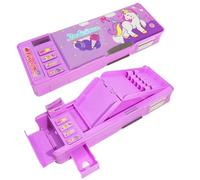 LilyBeauty Pochette Pop Up Multifonctionnelle pour Filles et Garçons, mignonne Boîte à Stylos Dessin Animé Organisateur Papeterie, taille-crayon, emploi du temps, tableau blanc, fournitures scolaires
