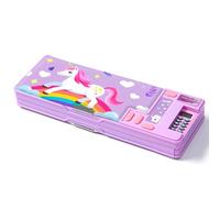 LilyBeauty Pop Up Étui multifonction pour filles et garçons, mignons dessins animés, papeterie, taille-crayon, programme, fournitures scolaires pour enfants PC50, M