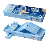 LilyBeauty Trousse à crayons multifonction pop-up pour filles et garçons, avec 5 crayons, 1 gomme, 1 taille-crayon et un emploi du temps, jolie boîte à stylos de dessin animé, cadeau idéal pour les