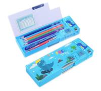 LilyBeauty Trousse à crayons multifonction pop-up pour filles et garçons, jolie boîte à stylos de dessin animé avec taille-crayon, horaire, meilleur cadeau d'anniversaire pour enfants Plusieurs motifs