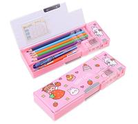 LilyBeauty Trousse à crayons pop-up multifonctionnelle jolie boîte à stylos de dessin animé taille-crayon, emploi du temps, fournitures scolaires