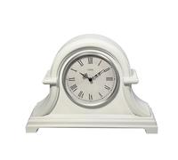 Lily's Home Horloge de cheminée Napoléon sans tic-tac - 33 x 25,4 cm - Horloge de bureau et étagère avec mouvement à quartz, idéale pour le salon, le bureau vintage, la cuisine rétro, la décoration de