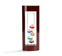 Lily's Home Thermomètre Galilée de 22,9 cm dans un cadre en bois, de 22,9 cm à 80 °C, cadeau idéal pour les amis et la famille, cadeau de vacances, décoration d'intérieur ou d'extérieur, décoration