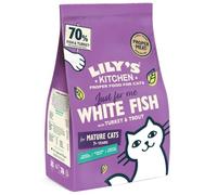 Lily's Kitchen à Base d'ingrédients naturels Nourriture sèche pour Chats à Base de Poisson Blanc à la Dinde et à la Truite Recette sans céréales 800 g