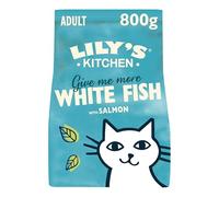 Lily's Kitchen à Base d'ingrédients naturels Nourriture sèche pour Chats Adultes Corégone au Saumon Recette sans céréales 4 x 800 g