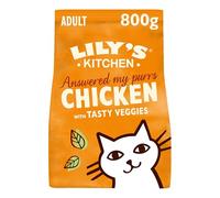 Lily's Kitchen à Base d'ingrédients naturels Nourriture sèche pour Chiens Adultes Nourriture pour Chats Poulet au Four avec légumes Recette sans céréales 4 x 800 g