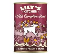 Lily's Kitchen Aliment humide naturel en boîte pour chiens adultes, Civet de chevreuil et faisan, recette sans céréales (6 x 400g Conserve)