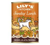 Lily's Kitchen Aliment humide naturel en boîte pour chiens adultes, Déjeuner dominical, recette sans céréales (6 x 400g Conserve)