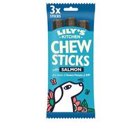 Lily's Kitchen Bâtonnets à mâcher à base d'ingrédients naturels, friandise au saumon pour chiens 120 g