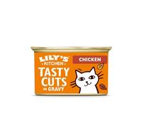 Lily's Kitchen Bouchures savoureuses avec Poulet pour Chats - Nourriture Humide Naturelle, sans céréales (18 x 85 g)